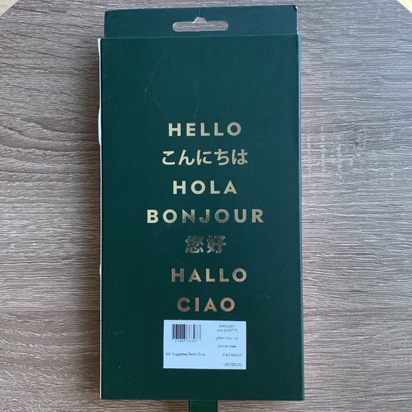 Kate Spade iPhone XS / X Pink Sparkles - Picture 3 of 7